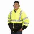 Cordova COR-BRITE Hooded Sweatshirts, Lime, 2in Heat-Applied Reflective Tape, 3XL SJ501H3XL